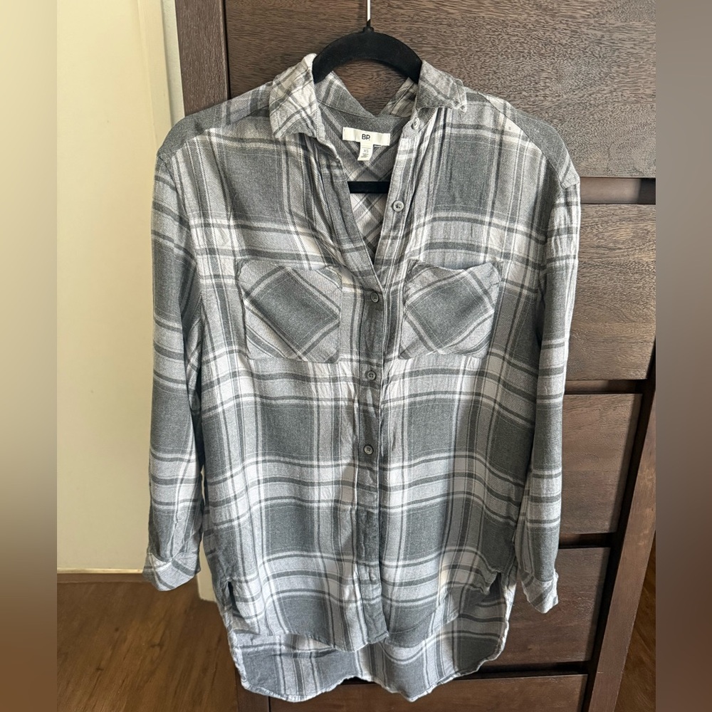 BP Gray Plaid Shirt